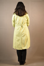 Load image into Gallery viewer, Long soft Woolen Coat with Fur Attachment
