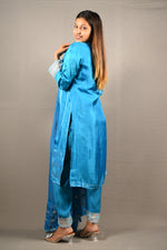 Load image into Gallery viewer, 3 Piece cotton silk suit with organza Dupatta
