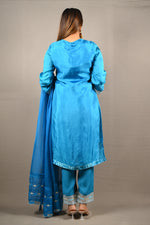 Load image into Gallery viewer, 3 Piece cotton silk suit with organza Dupatta
