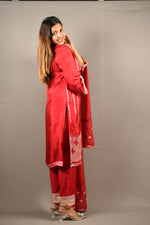 Load image into Gallery viewer, 3 Piece cotton silk suit with organza Dupatta
