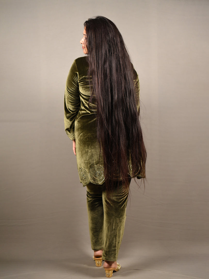 Velvet Machine Weave Co-ord Set